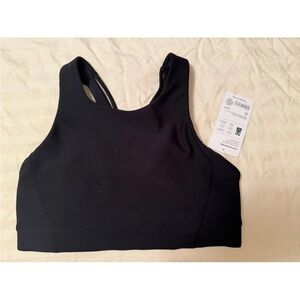 Athleta FLEX SPACER BRA A-C CUPS Black Size Large NWT